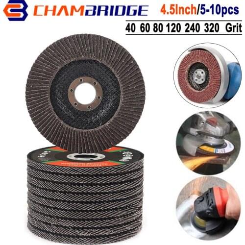 115mm Flap Discs 4.5Inch Grinding Sanding Disc Sanding Grinding Wheels Professional Polishing Wheel for Angle Grinder