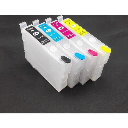 INK WAY T220XL Refillable ink cartridge with one time chip for Workforce WF 2630 WF 2650 WF 2660 etc.,American versions