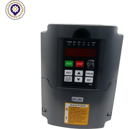 220v 3.0kw VFD Variable Frequency Drive Inverter 1HP/3HP Input 3HP Output Adjustable On CNC Machine Tool Spindle Speed Control