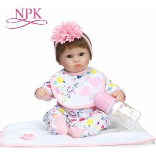 NPK lifelike soft lovely premmie baby doll realistic bebes reborn baby playing toys for kids Christmas Gift popular toys