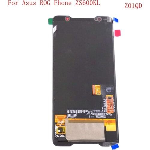 6.0" For Asus ROG phone ZS600KL Z01QD LCD screen digitizer touch glass full set ROG1 lcd frame ROG 1