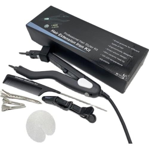 Hair Extension Iron 220 degree Heat Hair Connector New design Black quality Heat Fusion Iron