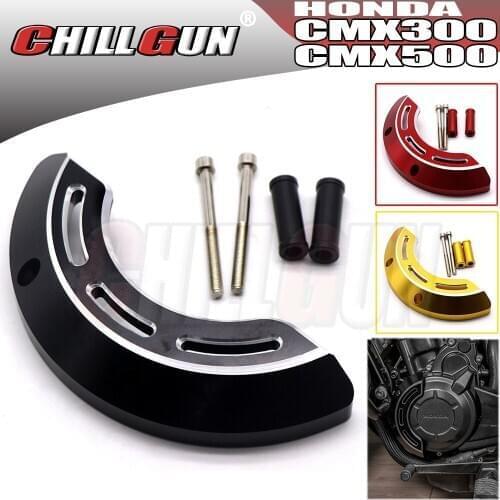 Billet Left Side Engine Case Stator Cover Guard Crash Slider Protector For HONDA Rebel CMX 300 500 CMX300 CMX500 2018 2019 2020