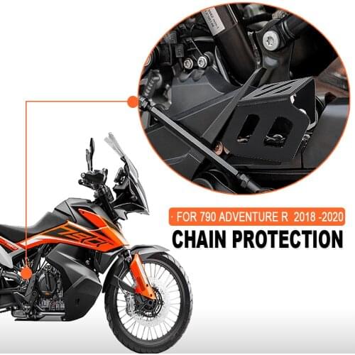NEW Motorcycle Chain Shell Protection Cover Sprocket Frame Guard Protector Accessory For 790 ADV 790 Adventure R 2018 2019 2020