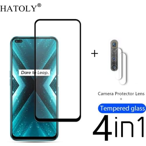 4in1 Protective Glass For OPPO Realme X3 SuperZoom Tempered Glass for Realme X3 C11 6 5i Q X50 Pro X2 XT Camera Screen Protector