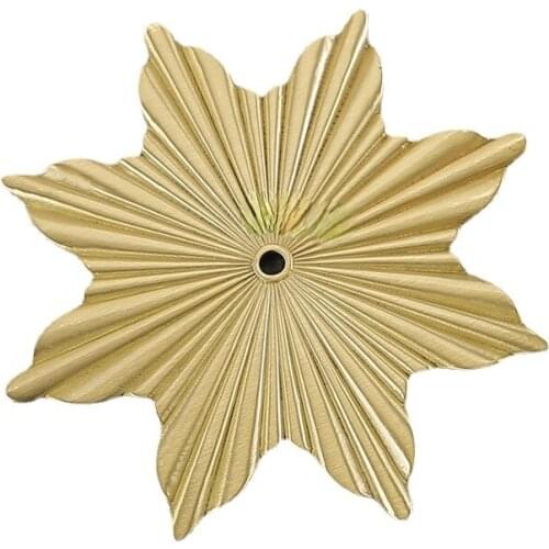 Golden Knobs Solid Brass Cabinet Handles Cupboard Maple Leaf Shaped Knobs Drawer Pull Furniture Handles