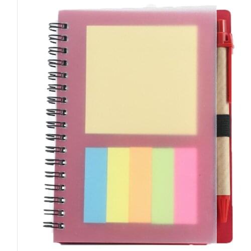 1 PC Creative Flipable Portable Notepad With Pen Business Kraft Notebook Loose-leaf Notepad Diary School Supplies Stationery