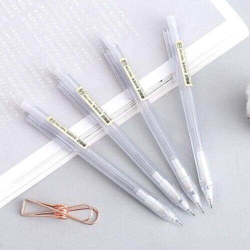 1pcs product activity pencil 0.5/0.7 frosted transparent hexagonal pen student pencil