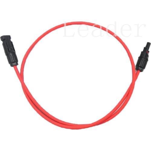 10 set/lot 1 Metre SOLAR Solar Extension Cable with Connectors, PV Cable 4mm2 (12 AWG) with SOLAR Connector, Black and Red