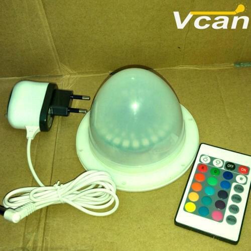 10pcs Free Shipping Led rgb light kit for PE plastic flower pot with remote control 16 colors VC-L120
