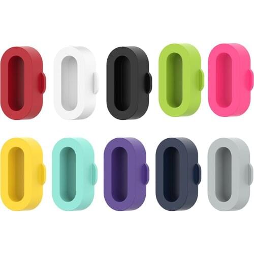 10pcs Silicone Dustproof Cover Case Anti-dust Plug for Garmin Charger Port Protector Venu2/2S Fenix 5 5S 5X Colorful Smartwatch
