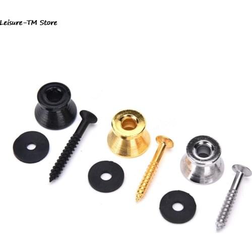 2 Set Guitar Strap Buttons Strap Locks Straplocks For Electric Guitar Parts