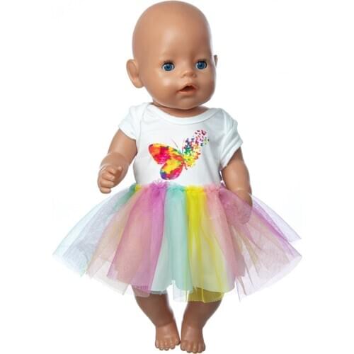 2020 New Colored veil Fit For 43cm Born baby Doll clothes reborn Doll Accessories