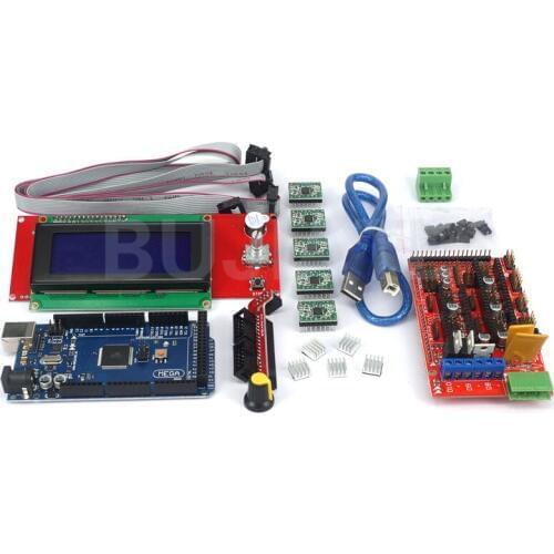 3D printer package 2004LCD MEGA2560 R3 RAMPS1.4 control panel A4988 drive board