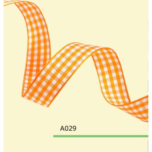 5/8" Inch 15 mm gingham taffeta ribbon