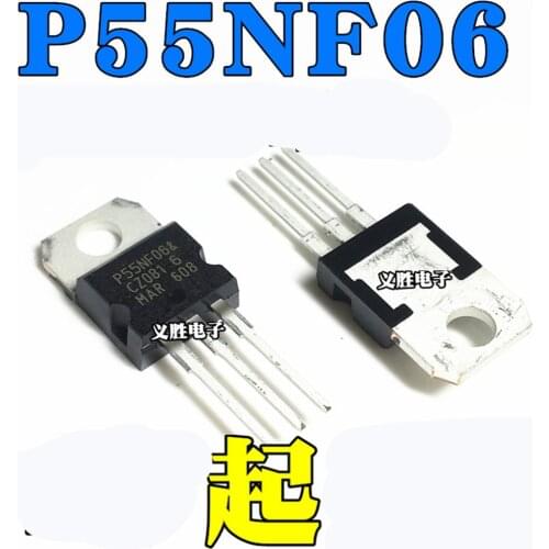 5PCS Field Effect Tube P55NF06 P55NF06L STP55NF06 50A60V TO-220