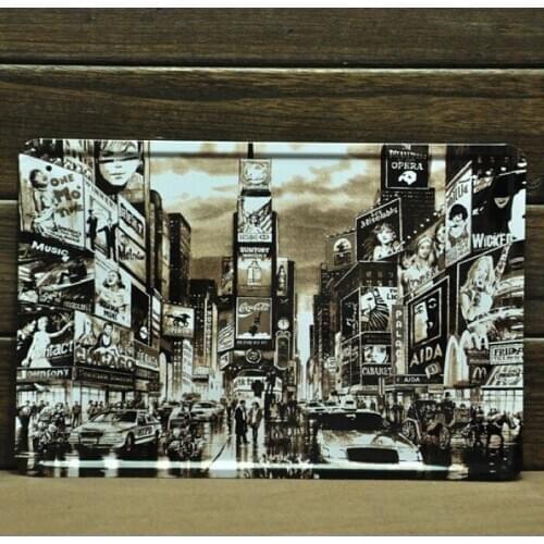 50pcs/lot Metal Sign shabby chic New York Times Square Luxury Street Hall Home Wall Poster Decor Metal Tin Signs F-08