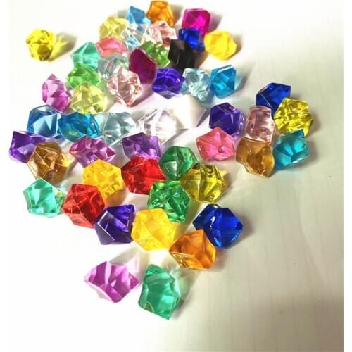 500PCS 14*11mm 22 colors Acrylic Crystal Diamond Pawn Irregular Stone Chessman Game Pieces For Board Games Accessories