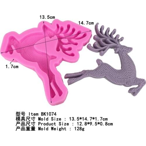 Running Deer Aromatherapy Plaster Mold Silicone Mold
