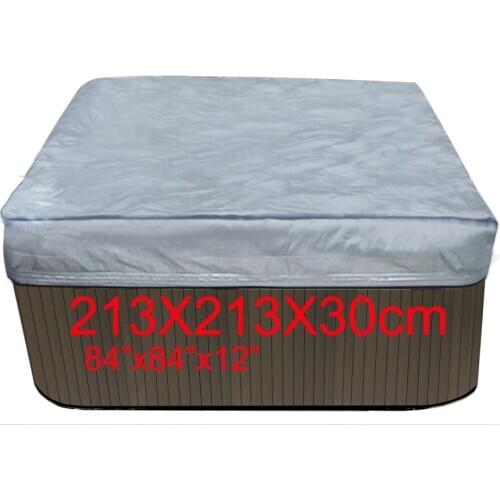 Free shipping hot tub cover cap prevent snow, rain&dust, 213x213x30cm84" x 84". x 12" ,can customize spa, swim spa cover bag