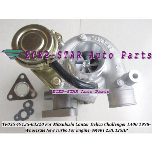 Free Ship TF035-2 49135-03220 49135 03220 Turbo Turbocharger For Mitsubishi Delica L400 Challenger Canter 1998- 4M40 2.8L 140HP