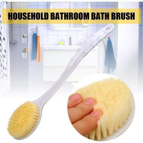 Long Handle Bath Shower Brush Body Exfoliating Back Scrubber Body Cleaning Brushes For Home Bathroom 3 Colors