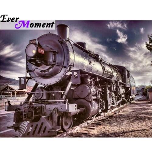 Ever Moment 5D DIY Diamond Painting Full Train 5D Diamond Picture Embroidery Cross Stitch Sqaure Stones Mosaic Kit ASF860