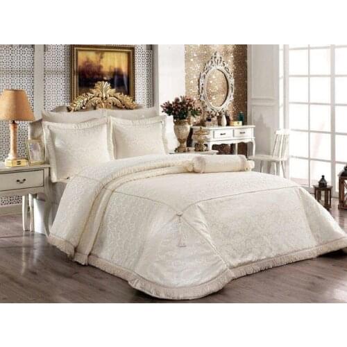 Bonny Home Thureya Bed Spread Set 4 Pieces Jacquard Fabric Style