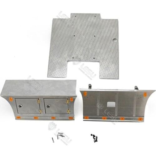 LESU Model 1/14 Rc Truck Three-axis Toy Tractor Volvo-FH16 56360 Pedal Side Skirt Kit With Lighting