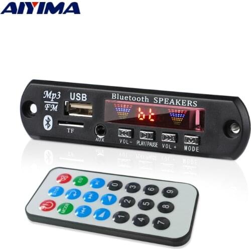 AIYIMA Mini BT MP3 Decoder Audio DAC Spectrum Display 2x30W Stereo Power Amplifier WAV APE FLAC Decoding Support USB TF AUX FM