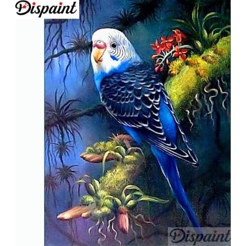 Dispaint Full Square/Round Drill 5D DIY Diamond Painting "Animal parrot" Embroidery Cross Stitch 3D Home Decor A11335