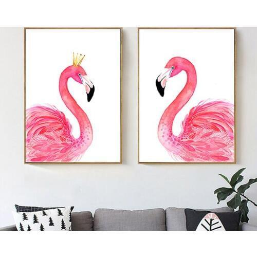 Flamingo cross stitch kit Chinese style 11ct cotton silk thread canvas embroidery DIY handmade needlework my