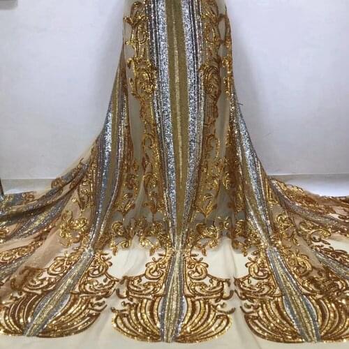 Nigerian Lace Fabrics 2021 High Quality Lace African Lace Fabric With Squins For Wedding French Tulle Lace With Stones
