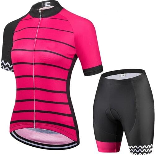 New cycling wear spring and summer womens suit short sleeve shorts quick dry top long sleeve cycling equipment