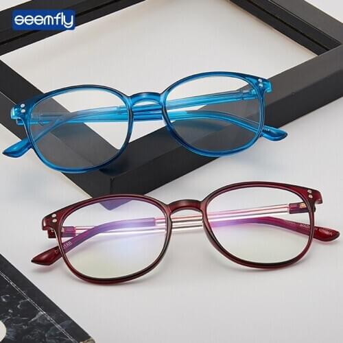 Seemfly Transparent Full Frame Reading Glasses Ultralight Square HD Presbyopic Eyeglasses Fashion Eyewear Diopters +1.0 to +3.5