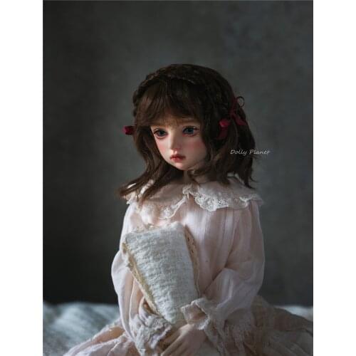 BJD doll wig is suitable for 1/3 1/4 size super soft silk/soft silk cute short curly doll accessories