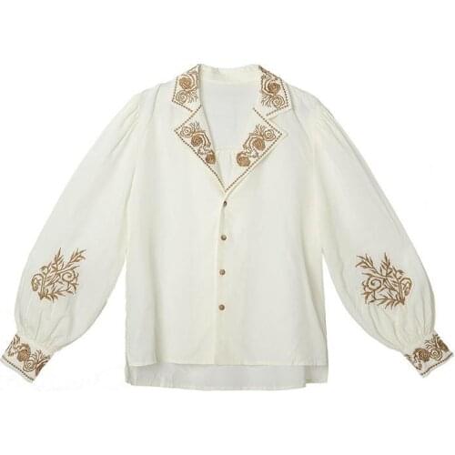 Блузки с вышивкой PERHAPS U China At AliExpress