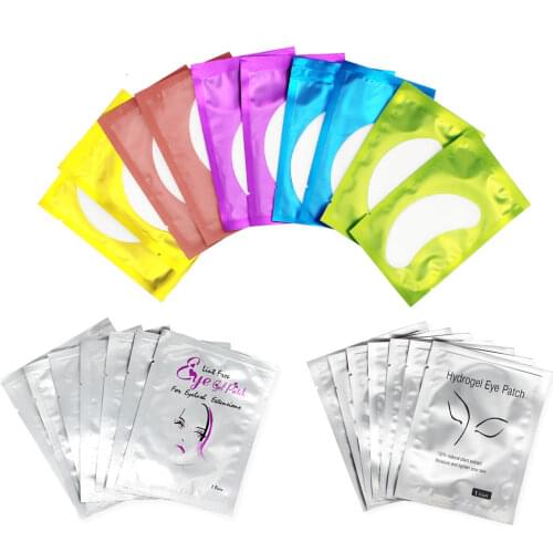 50/100 Pairs Eyelash Extension Paper Patches Lint Hydrating Lash Extension Pillow Sticker Under Eye Pads Eyelash Makeup Tools
