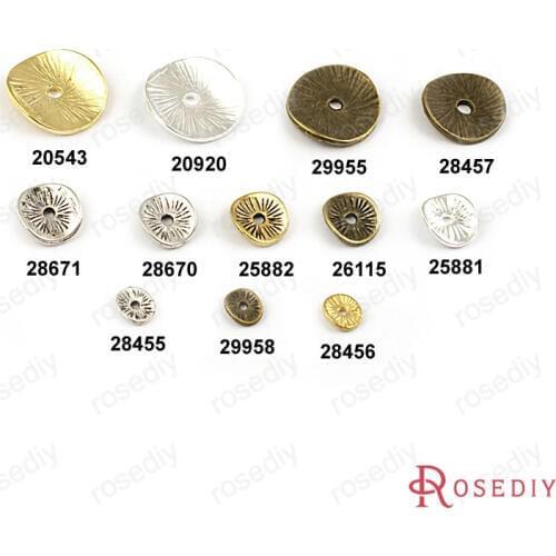 Wholesale 6mm~15mm Multi color optional round Alloy Separated Spacers Diy Findings Accessories (JM1411)