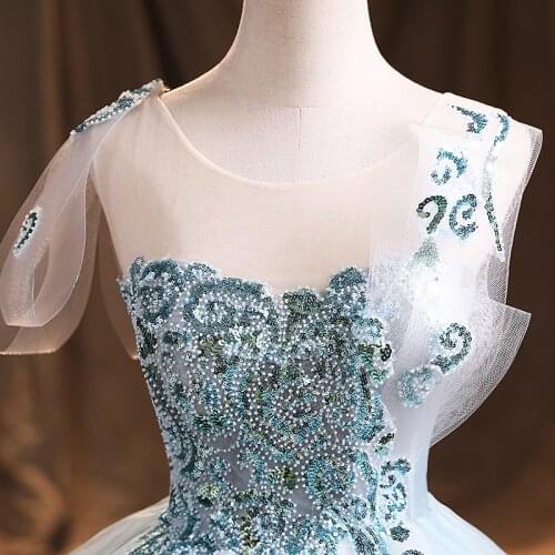 100%real small flower leaf embroidery long sleeve ball gown medieval vintage royal victoria dress princes belle ball gown