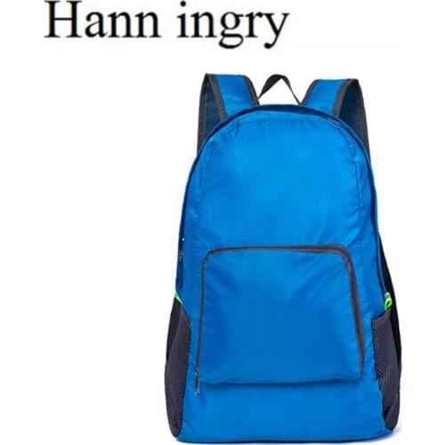 HANN INGRY MEN & Women Outdoor Folding Backpack Waterproof Mountaineering Exercise knapsack Portable Nylon Student backpack H54D