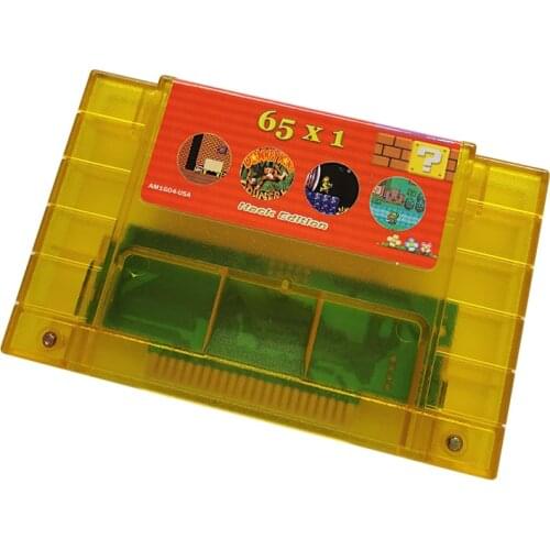 Super 65 in 1 Game Cartridge for SNES 16-Bit Multicart NTSC game console US version