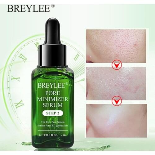 BREYLEE Shrink Pores Serum Acne Treatment Blackhead RemoverPore Minimizer Essence Moisturizing Anti-Aging Lift Firming Skin Care