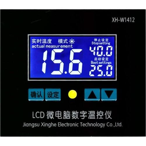 Thermometer Smart Thermostat Electronic Microcomputer Digital Temperature Controller Xh-w1412 Practical Multifunctional