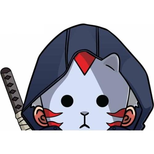 Car Styling Vinyl Stickers for Anime Ninja Mask Peeker Graphics Motor Bikes Electric Computer Case Decal Waterproof