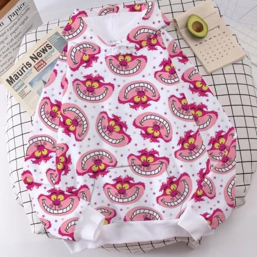 Disney Harajuku Graphic Female Sweatshirt Winnie the Pooh and Cheshire cat Hoodies Kawaii Funny Womens Hoodies Pullover Women