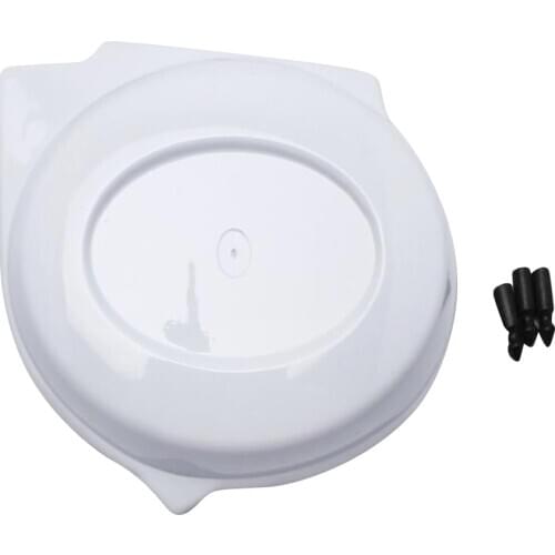 ABS Plastic Motorcycle Battery Side Cover Fairing Panel Cap for Honda Monkey 50 Z50 Z50R White