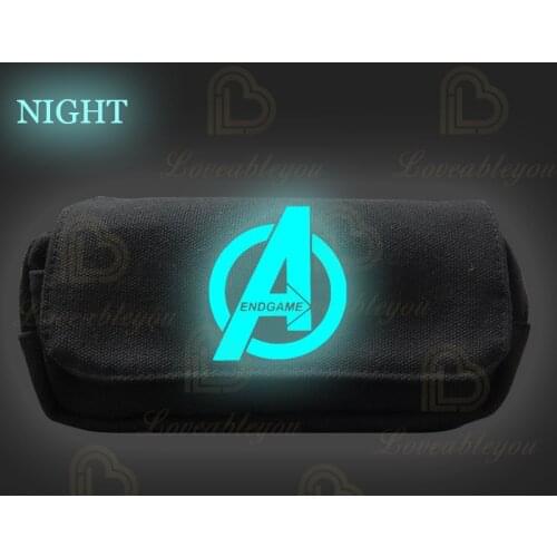 Disney Boys Girls Cartoon Pencil Case Bag School Pouches The End Game Children Student Pen Bag Gifts Cosmetic Bag