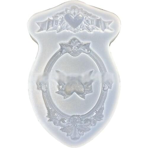 DIY Photo Frame Heart Keychain Pendant Resin Molds Slilcone Picture Custom UV Resin Molds Jewelry Making Tools Art Craft