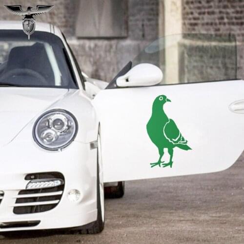 EmpireYing 3 Sizes 8 Colors Dove of Peace Angel Standing Upright Car Sticker All The Smooth Surface Birds JDM Vinyl Decal Gifts